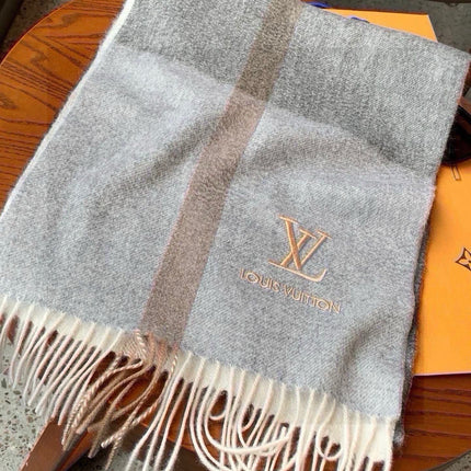 SCARF 170 CM IN MOUSE GRAY CASHMERE 399929