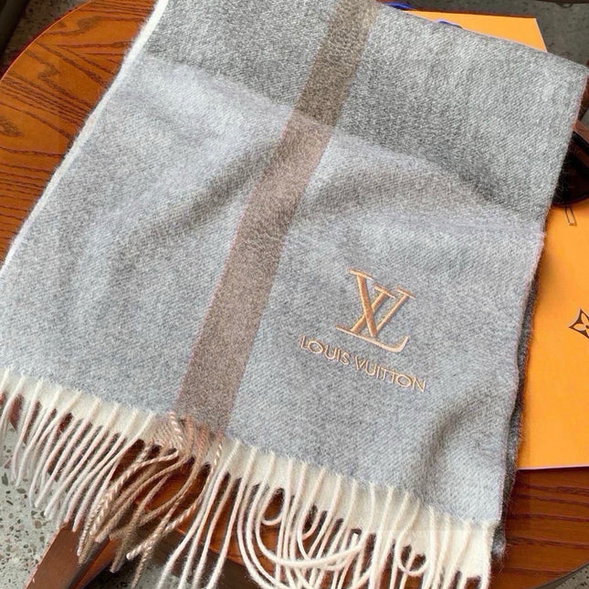 SCARF 170 CM IN MOUSE GRAY CASHMERE 399929