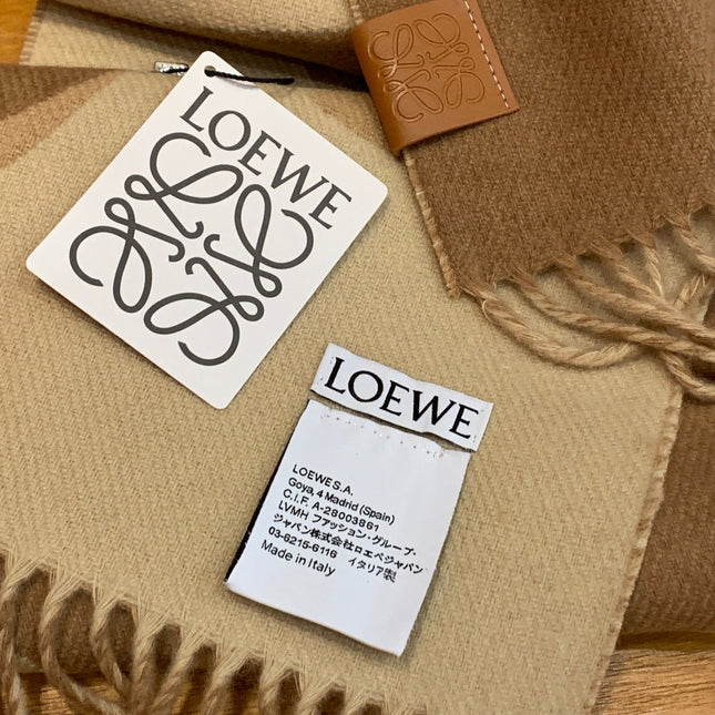 SCARF 190 CM IN CINNAMON BROWN WOOL 408745