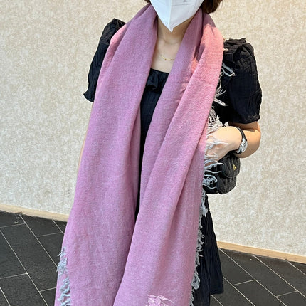 SCARF 200 CM IN FLAMINGO PINK CASHMERE 410225