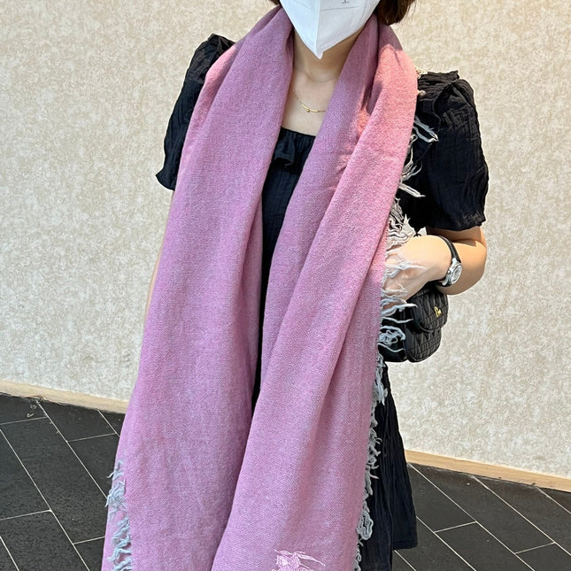 SCARF 200 CM IN FLAMINGO PINK CASHMERE 410225
