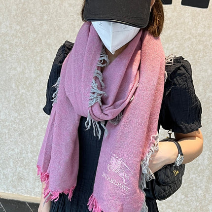 SCARF 200 CM IN FLAMINGO PINK CASHMERE 410225