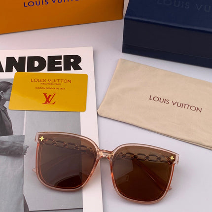 CHAIN SQUARE SUNGLASSES L8233 IN ACETATE