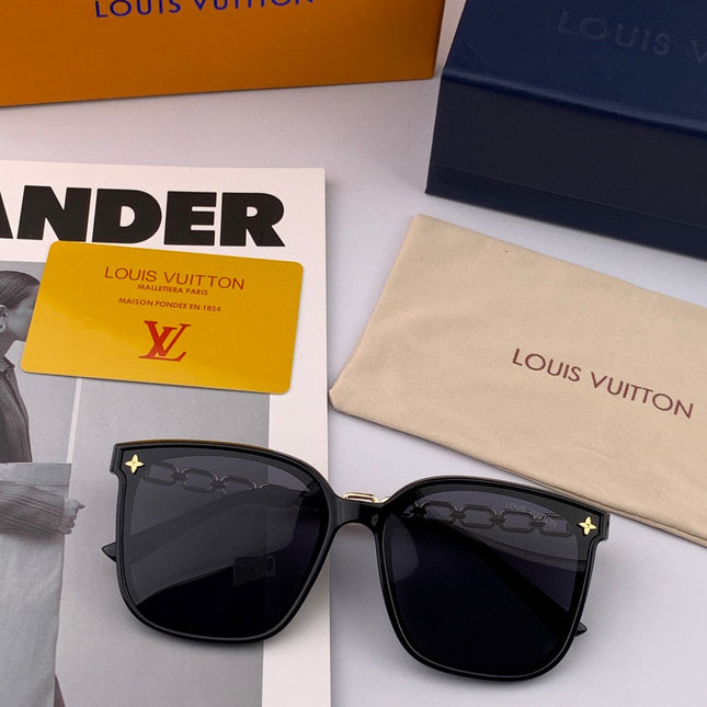 CHAIN SQUARE SUNGLASSES L8233 IN ACETATE
