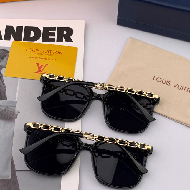 CHAIN SQUARE SUNGLASSES L8233 IN ACETATE