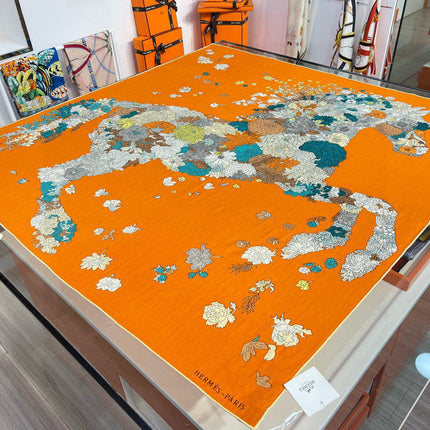 HERMES 25S SCARF 140 IN SILK 724764