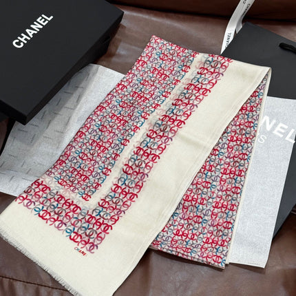 CHANEL 25S SCARF 200 IN CASHMERE 728978