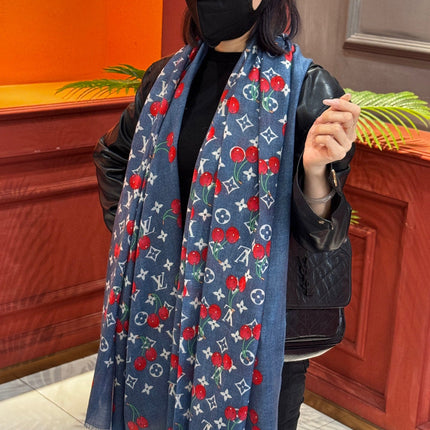 LV SCARF 200 CM IN CASHMERE 728982