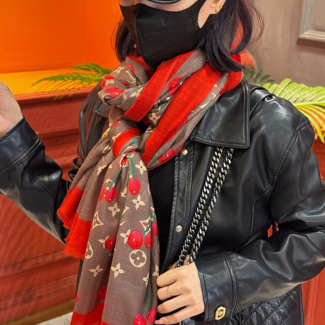 LV SCARF 200 CM IN CASHMERE 728985