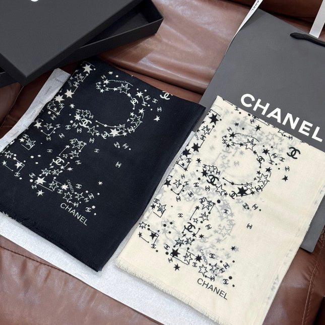 CHANEL 25S SCARF 200 IN CASHMERE 728987