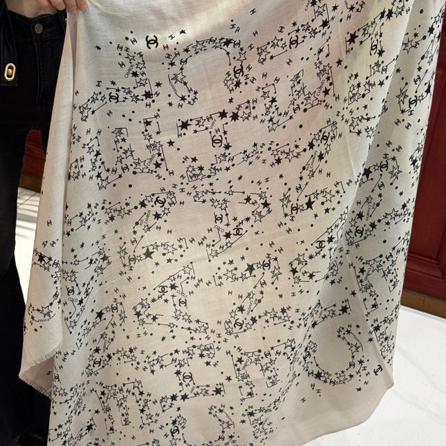 CHANEL 25S SCARF 200 IN CASHMERE 728987