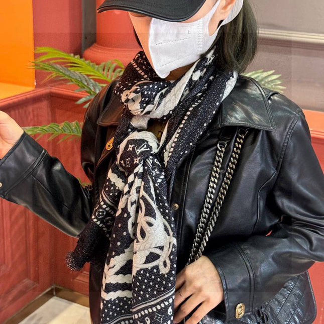 LV SCARF 200 CM IN CASHMERE 728993