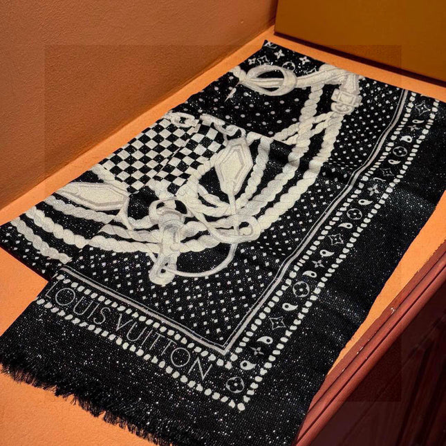 LV SCARF 200 CM IN CASHMERE 728993