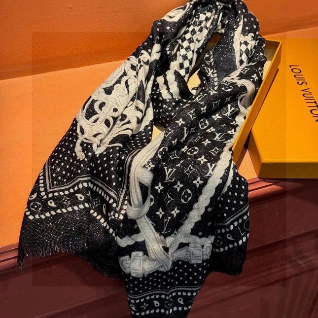 LV SCARF 200 CM IN CASHMERE 728993