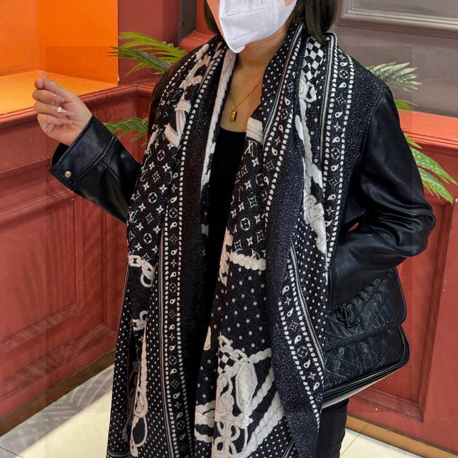 LV SCARF 200 CM IN CASHMERE 728993