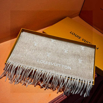 LV SCARF 180 CM IN CASHMERE 730568