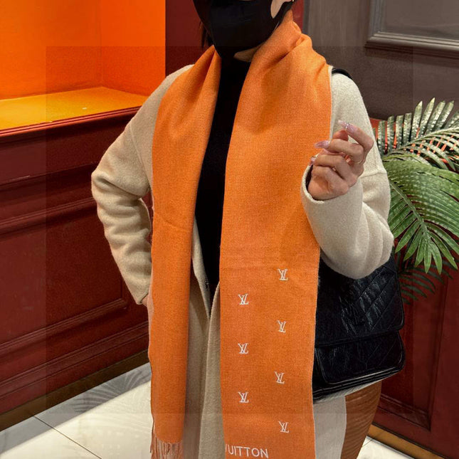 LV SCARF 180 CM IN CASHMERE 730569