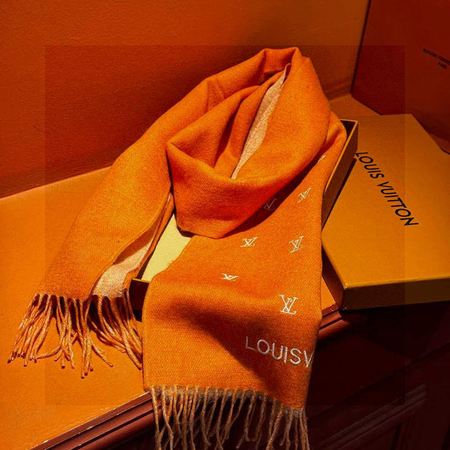 LV SCARF 180 CM IN CASHMERE 730569