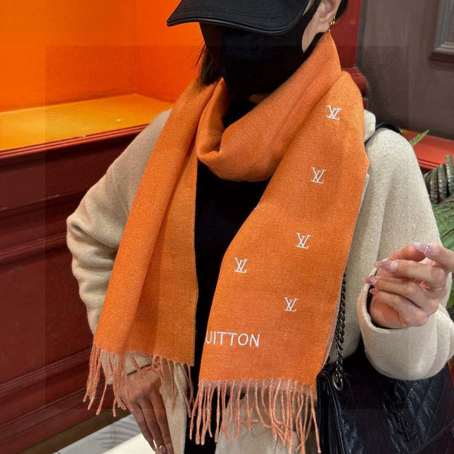 LV SCARF 180 CM IN CASHMERE 730569