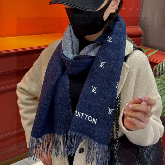 LV SCARF 180 CM IN CASHMERE 730570