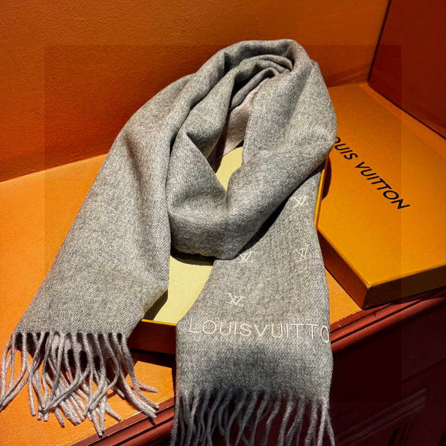 LV SCARF 180 CM IN CASHMERE 730571