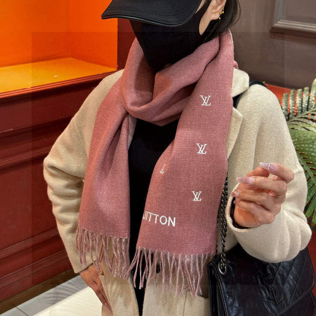 LV SCARF 180 CM IN CASHMERE 730572