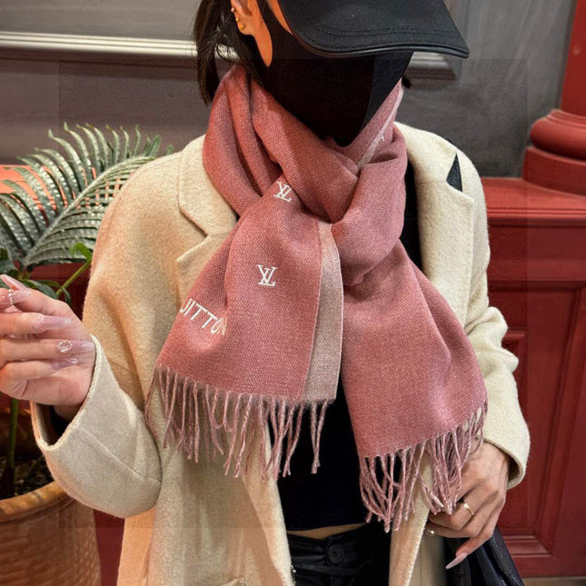 LV SCARF 180 CM IN CASHMERE 730572