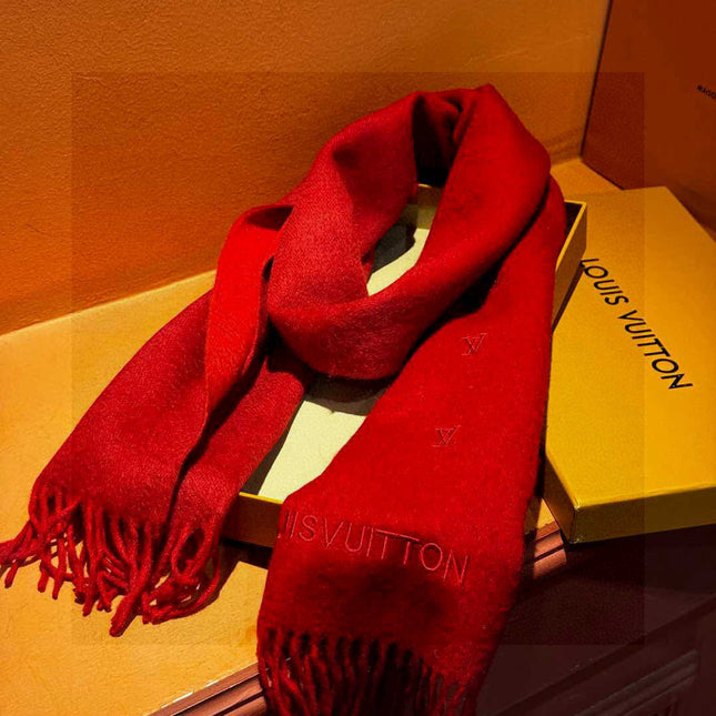 LV SCARF 180 CM IN CASHMERE 730574