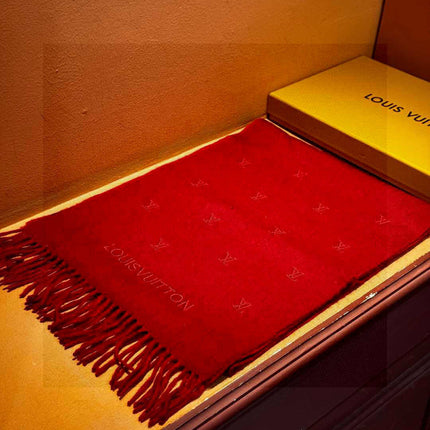 LV SCARF 180 CM IN CASHMERE 730574
