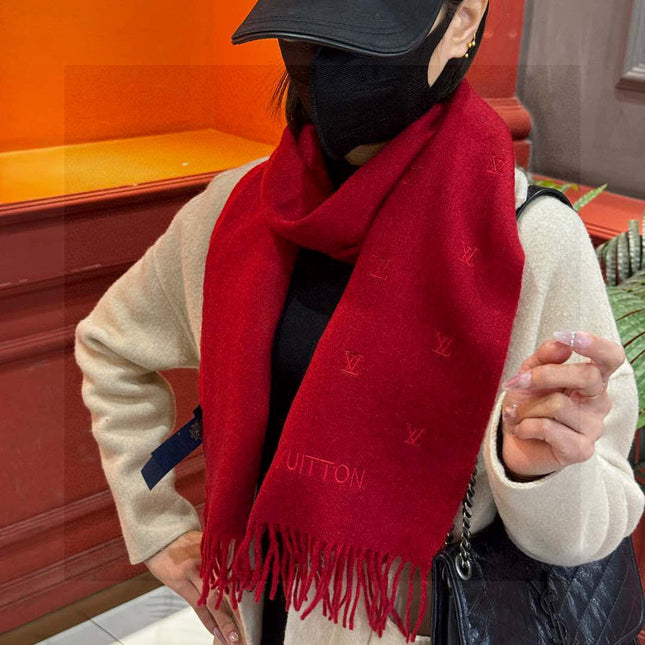 LV SCARF 180 CM IN CASHMERE 730574