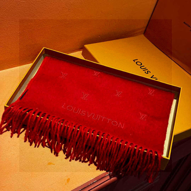 LV SCARF 180 CM IN CASHMERE 730574