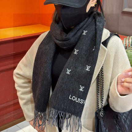 LV SCARF 180 CM IN CASHMERE 730575