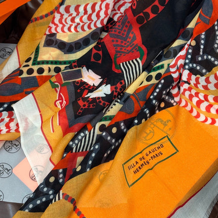 HERMES 25S SCARF 200 IN CASHMERE SILK 730598