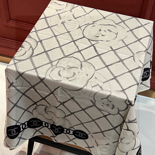CHANEL 25S SCARF 110 IN CASHMERE SILK 730602