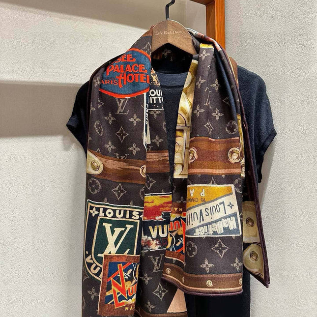 LV SCARF 140 CM IN SILK 732100