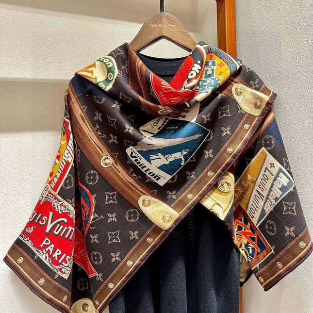 LV SCARF 140 CM IN SILK 732100