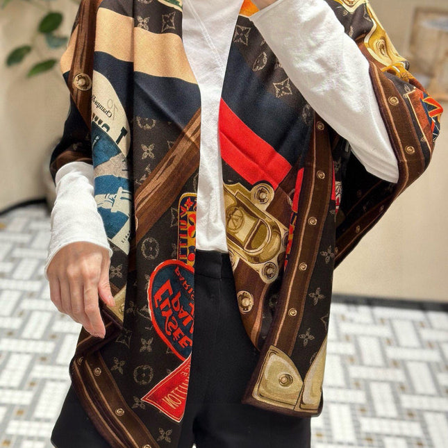 LV SCARF 140 CM IN SILK 732100