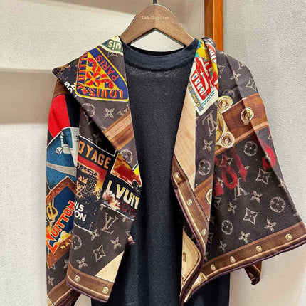 LV SCARF 140 CM IN SILK 732100