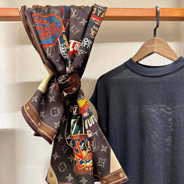LV SCARF 140 CM IN SILK 732100