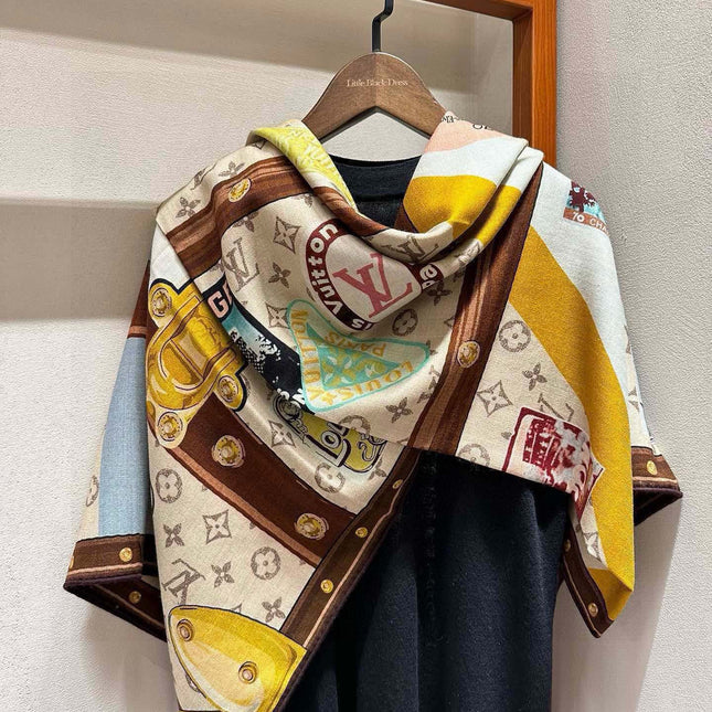 LV SCARF 140 CM IN SILK 732101