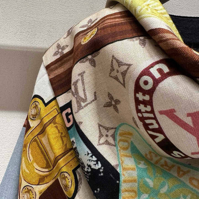 LV SCARF 140 CM IN SILK 732101