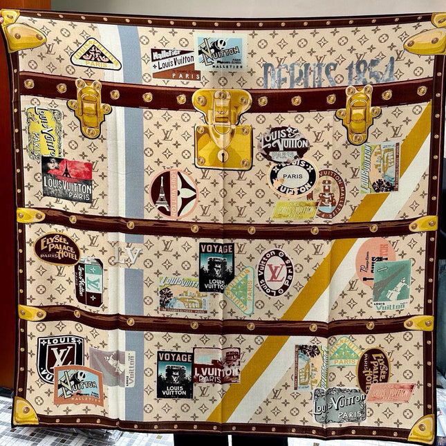 LV SCARF 140 CM IN SILK 732101