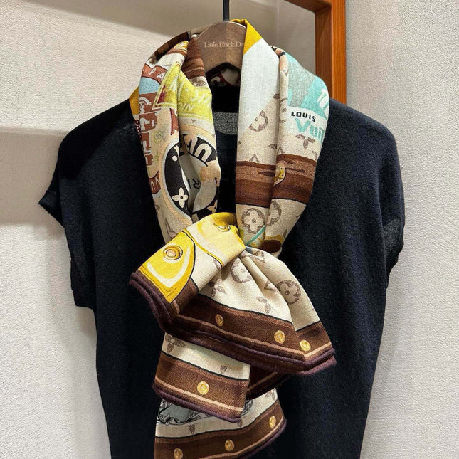 LV SCARF 140 CM IN SILK 732101
