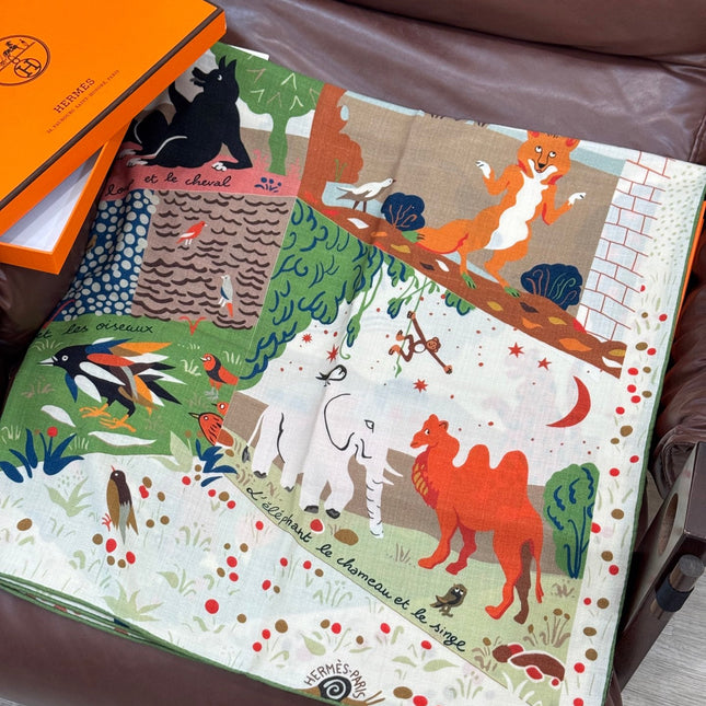 HERMES 25S SCARF 140 IN SILK 733914