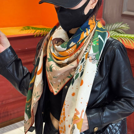 HERMES 25S SCARF 140 IN SILK 733915