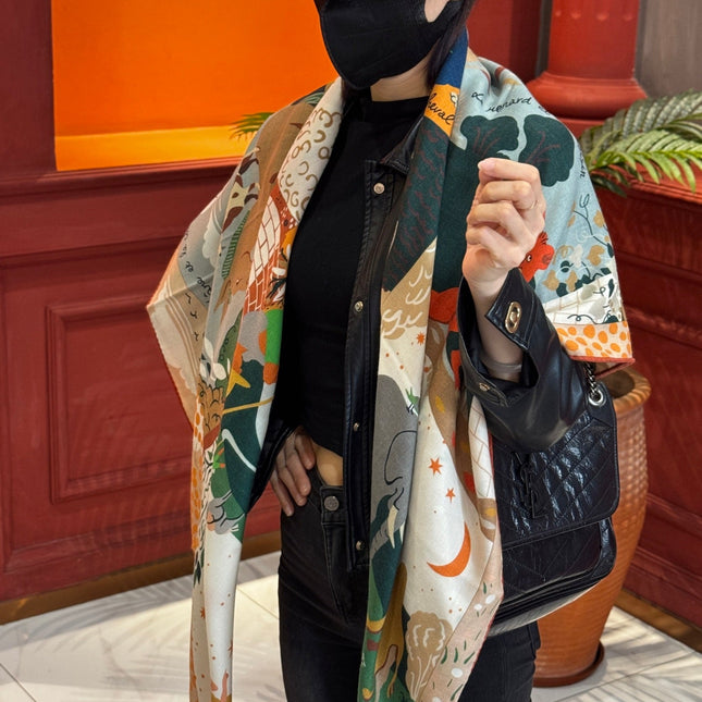 HERMES 25S SCARF 140 IN SILK 733915