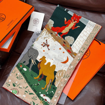 HERMES 25S SCARF 140 IN SILK 733915