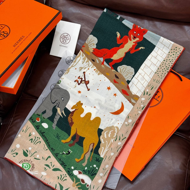HERMES 25S SCARF 140 IN SILK 733915