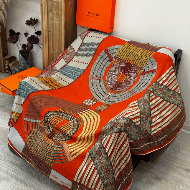 HERMES 25S SCARF 140 IN SILK TWILL 733918