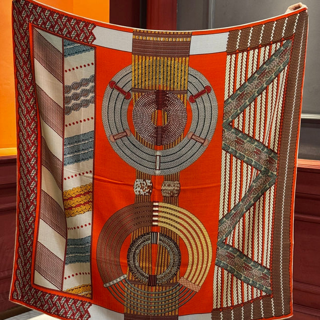 HERMES 25S SCARF 140 IN SILK TWILL 733918